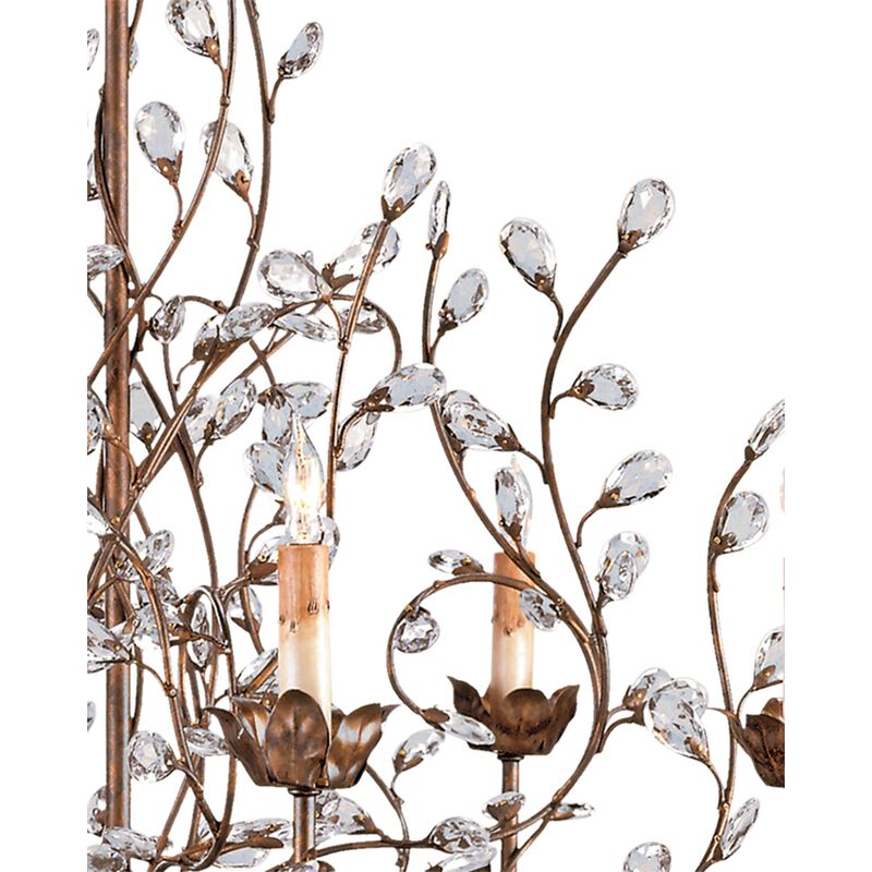 Crystal Bud 33 Inch 8 Light Chandelier by Currey and Company